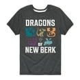 thumbnail image 1 of How to Train Your Dragon - Dragons Of New Berk  - Toddler And Youth Short Sleeve Graphic T-Shirt, 1 of 4