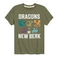 thumbnail image 1 of How to Train Your Dragon - Dragons Of New Berk  - Toddler And Youth Short Sleeve Graphic T-Shirt, 1 of 4