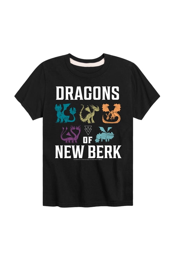 - Dragons Of New Berk - Toddler & Youth Short Sleeve Graphic T-Shirt