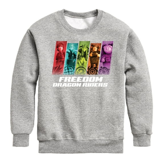 How to Train Your Dragon - Freedom Riders - Toddler And Youth Crewneck Fleece Sweatshirt