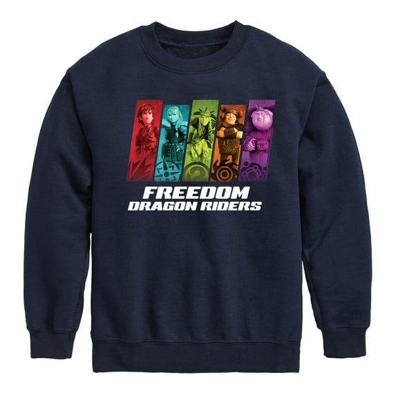 How to Train Your Dragon - Freedom Riders - Toddler & Youth Crewneck Fleece Sweatshirt