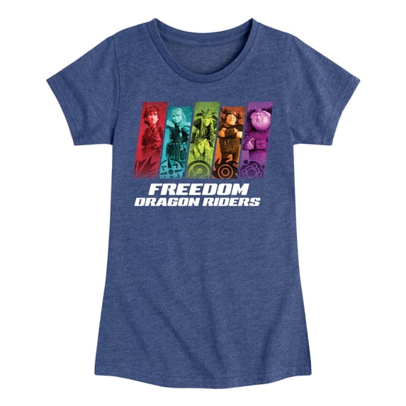 How to Train Your Dragon - Freedom Riders - Toddler & Youth Girls Short Sleeve Graphic T-Shirt