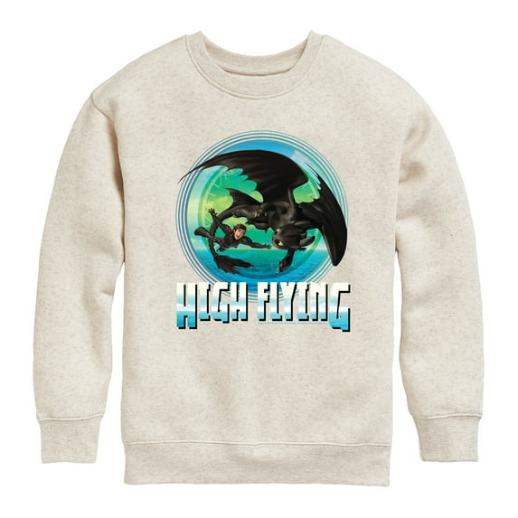 How to Train Your Dragon - High Flying - Toddler And Youth Crewneck Fleece Sweatshirt