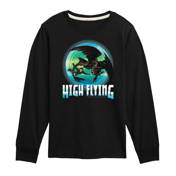 How to Train Your Dragon - High Flying - Toddler & Youth Long Sleeve Graphic T-Shirt