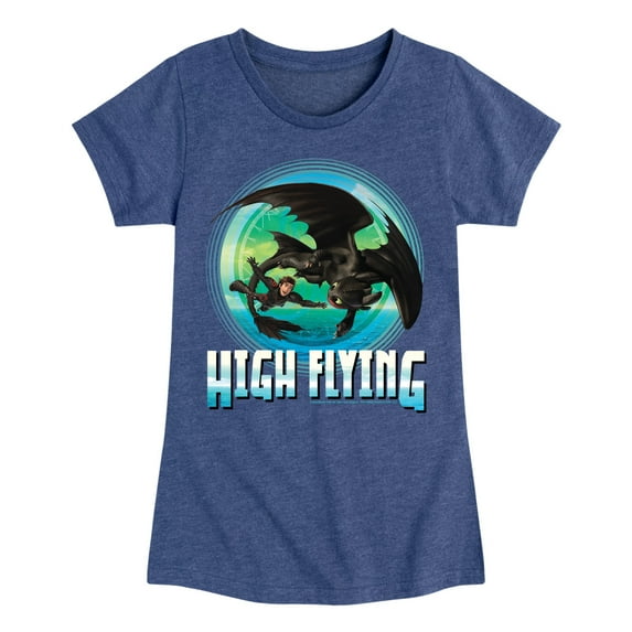 How to Train Your Dragon - High Flying - Toddler & Youth Girls Short Sleeve Graphic T-Shirt
