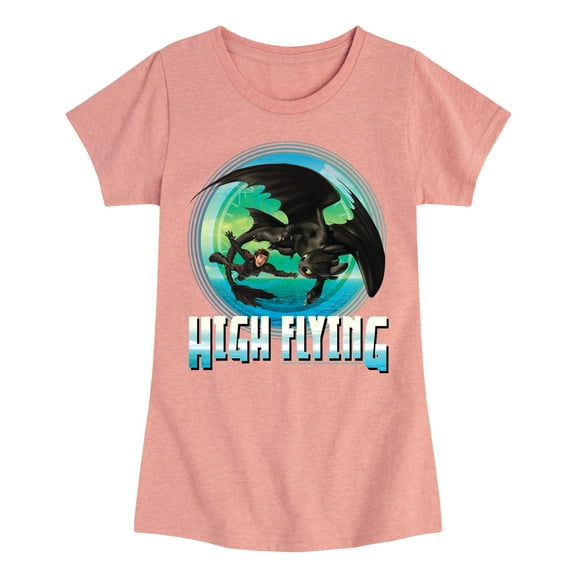 How to Train Your Dragon - High Flying - Toddler & Youth Girls Short Sleeve Graphic T-Shirt