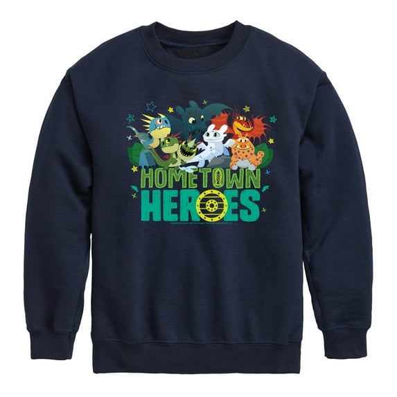 How to Train Your Dragon - Hometown Heros - Toddler & Youth Crewneck Fleece Sweatshirt