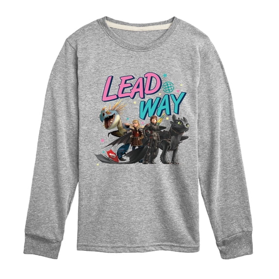 How to Train Your Dragon - Lead The Way - Youth Boys Long Sleeve Graphic T-Shirt