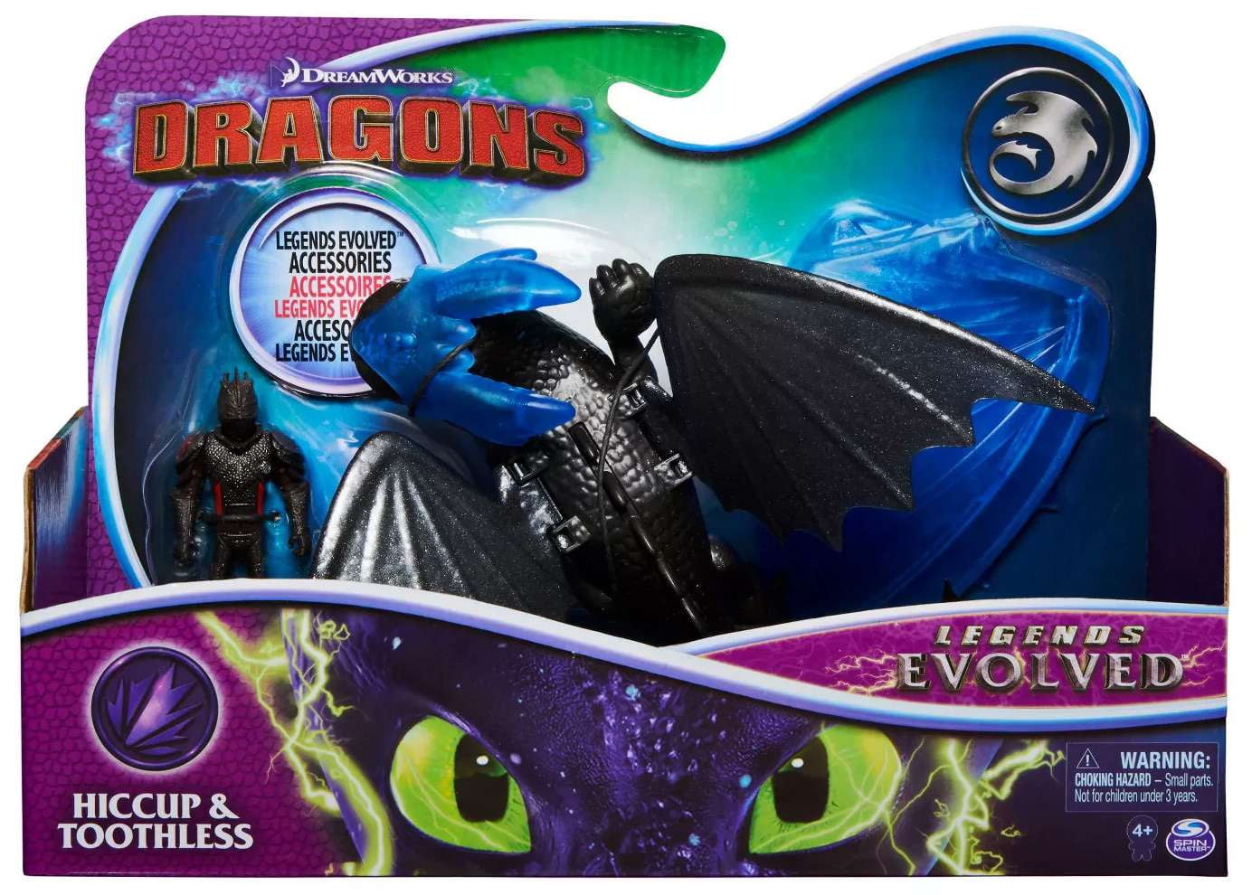How to Train Your Dragon Legends Evolved Hiccup \u0026 Toothless Action Figure 2-Pack (Helmet)