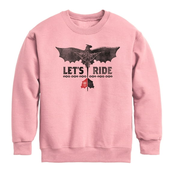How to Train Your Dragon - Let's Ride - Toddler And Youth Crewneck Fleece Sweatshirt