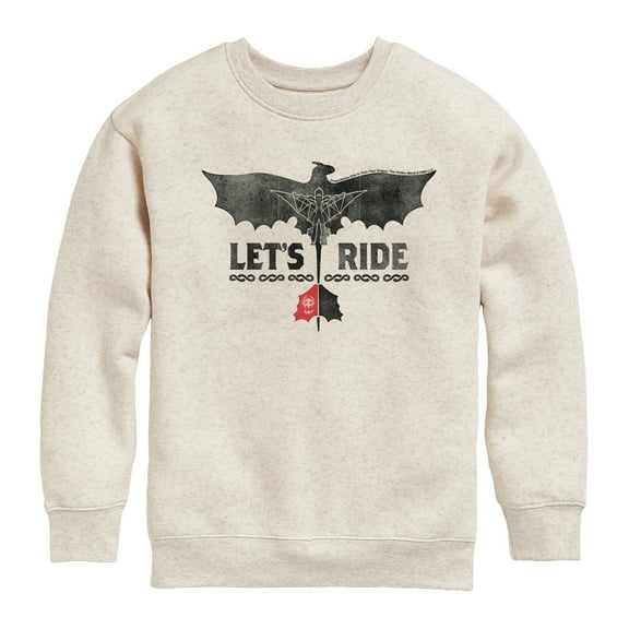 How to Train Your Dragon - Lets Ride - Toddler & Youth Crewneck Fleece Sweatshirt
