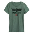 thumbnail image 1 of How to Train Your Dragon - Let's Ride - Women's Short Sleeve Graphic T-Shirt, 1 of 5