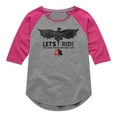 thumbnail image 1 of How to Train Your Dragon - Lets Ride - Toddler & Youth Girls Raglan Graphic T-Shirt, 1 of 5
