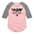 thumbnail image 1 of How to Train Your Dragon - Lets Ride - Toddler & Youth Girls Raglan Graphic T-Shirt, 1 of 5
