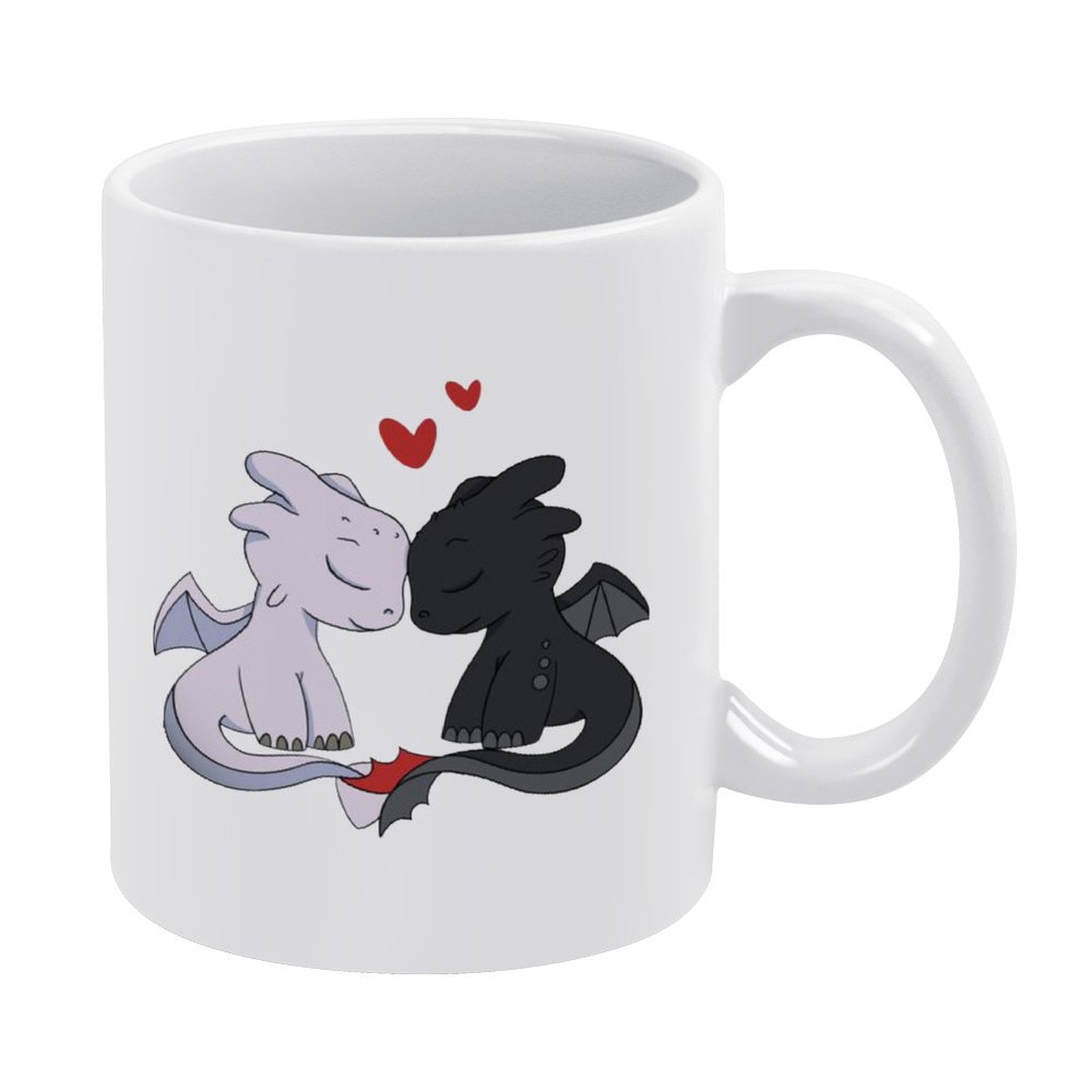 How to Train Your Dragon Mug White Ceramic Coffee Mugs with Handle,Latte Cup,Water Cup,Tea Cup,Fashion Mug for Women And Men