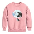 thumbnail image 1 of How to Train Your Dragon - Night And Light Moon  - Toddler And Youth Crewneck Fleece Sweatshirt, 1 of 4