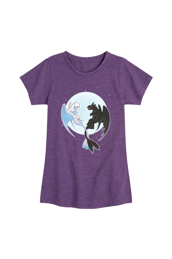 - Night And Light Moon - Toddler & Youth Girls Short Sleeve Graphic T-Shirt