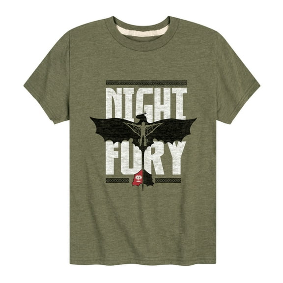 How to Train Your Dragon - Night Fury Flight - Toddler And Youth Short Sleeve Graphic T-Shirt
