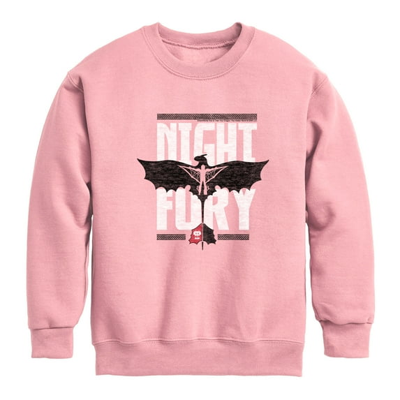 How to Train Your Dragon - Night Fury Flight - Toddler & Youth Crewneck Fleece Sweatshirt