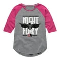 thumbnail image 1 of How to Train Your Dragon - Night Fury Flight - Toddler & Youth Girls Raglan Graphic T-Shirt, 1 of 5