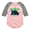 thumbnail image 1 of How to Train Your Dragon - Night Fury Light Up The Night - Toddler And Youth Girls Raglan Graphic T-Shirt, 1 of 4