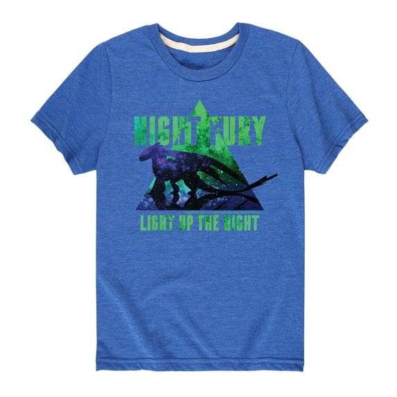 How to Train Your Dragon - Night Fury Light Up The Night - Toddler And Youth Short Sleeve Graphic T-Shirt