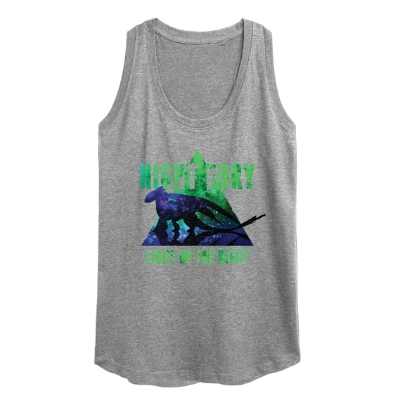 How to Train Your Dragon - Night Fury Light Up The Night - Women's Racerback Tank Top