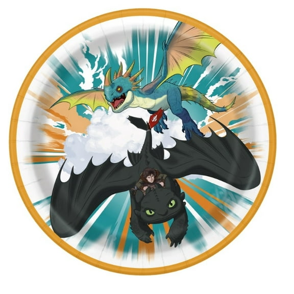 How to Train Your Dragon Round 9" Dinner Plates  8 count