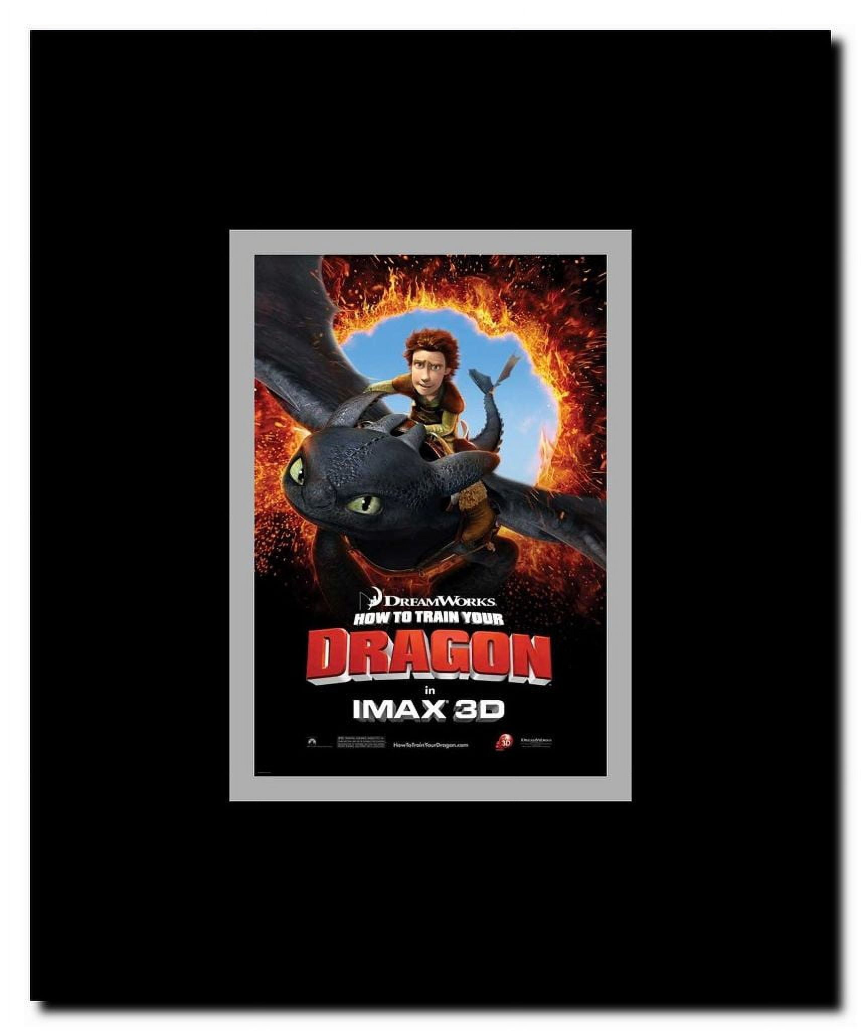How to Train Your Dragon - Style H Framed Movie Poster