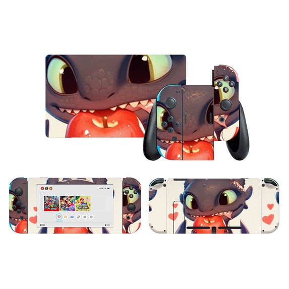 How to Train Your Dragon Switch Skin Stickers, Full Skin Protection Film Stickers Design for Switch