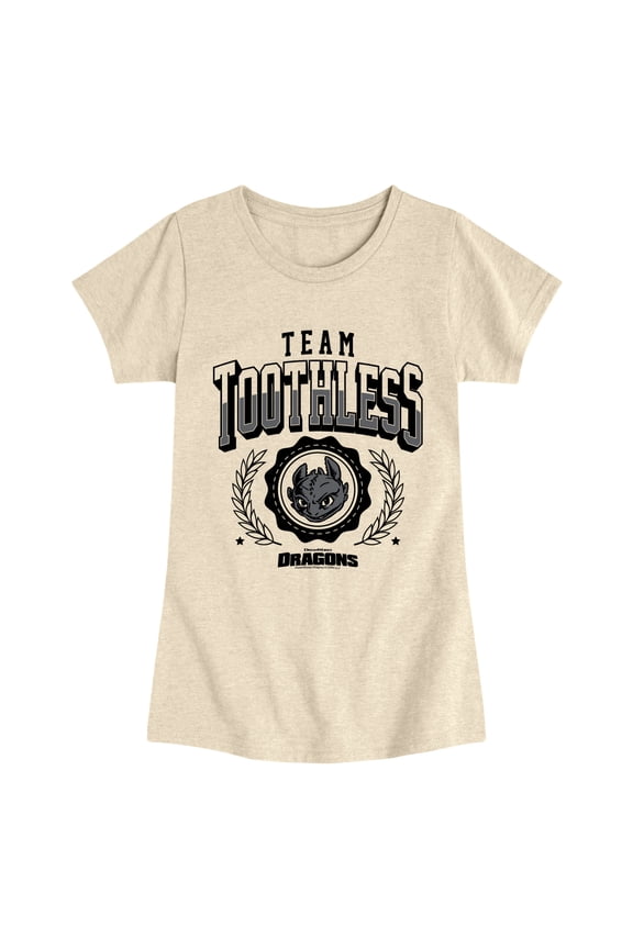 - Team Toothless Fitted Short Sleeve Graphic T-Shirt