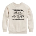 thumbnail image 1 of How to Train Your Dragon - The Legends Are Real - Youth Boys Crew Fleece Sweatshirt, 1 of 4