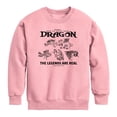 thumbnail image 1 of How to Train Your Dragon - The Legends Are Real - Youth Boys Crew Fleece Sweatshirt, 1 of 3