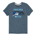thumbnail image 1 of How to Train Your Dragon - Together We Fly  - Toddler And Youth Short Sleeve Graphic T-Shirt, 1 of 4
