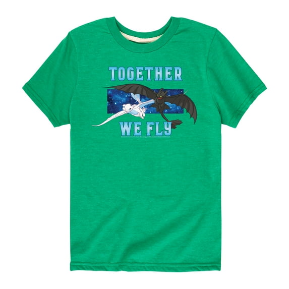 How to Train Your Dragon - Together We Fly - Toddler And Youth Short Sleeve Graphic T-Shirt