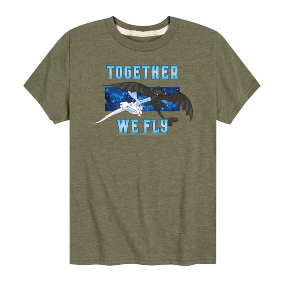 How to Train Your Dragon - Together We Fly - Toddler And Youth Short Sleeve Graphic T-Shirt