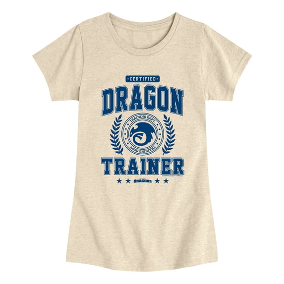 How to Train Your Dragon - Toothless Collegiate Girls' Fitted Short Sleeve Graphic T-Shirt