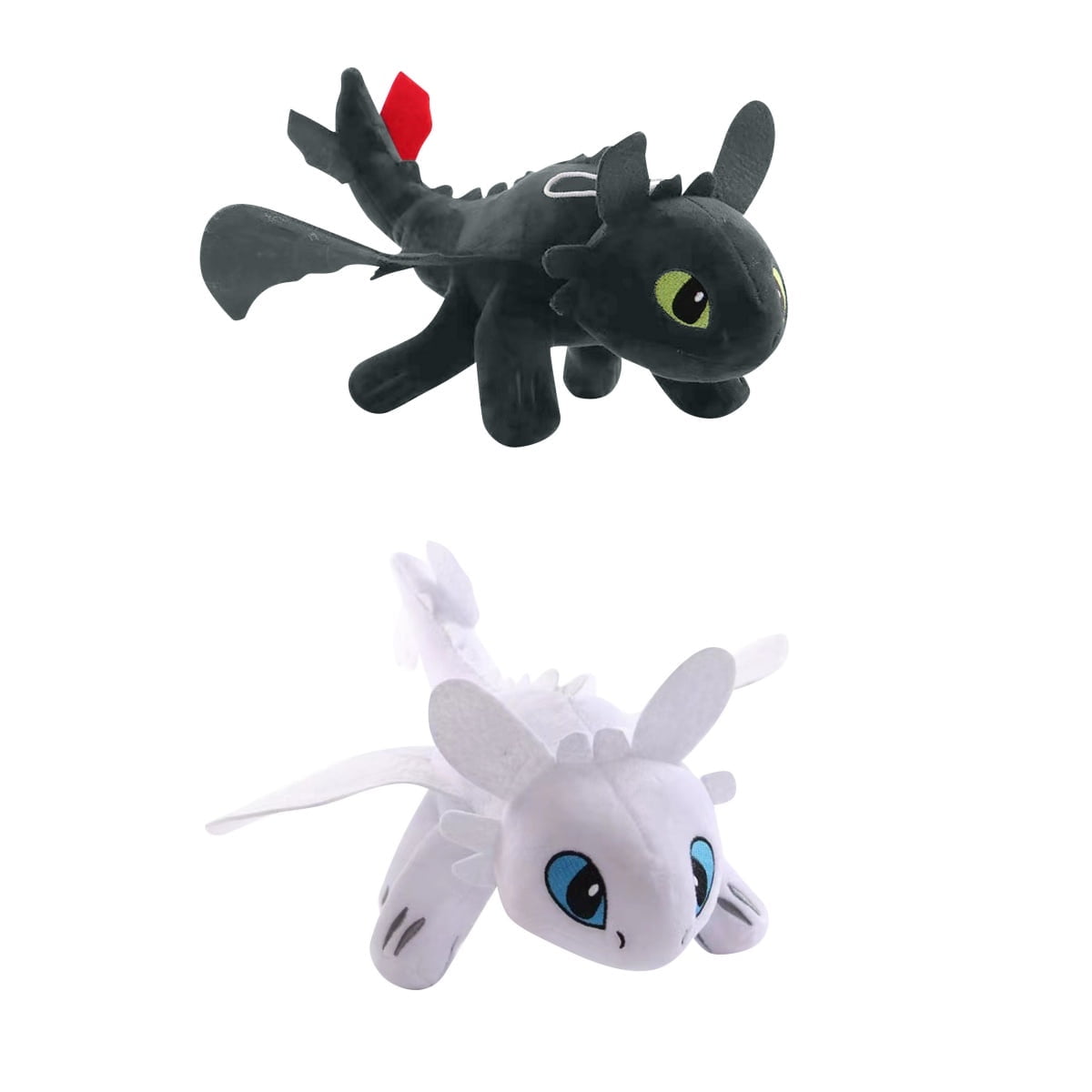 How to Train Your Dragon Toothless Light & Night Fury Soft Toy Features ...