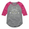 thumbnail image 1 of How to Train Your Dragon - Toothless Line Art - Toddler & Youth Girls Raglan Graphic T-Shirt, 1 of 4