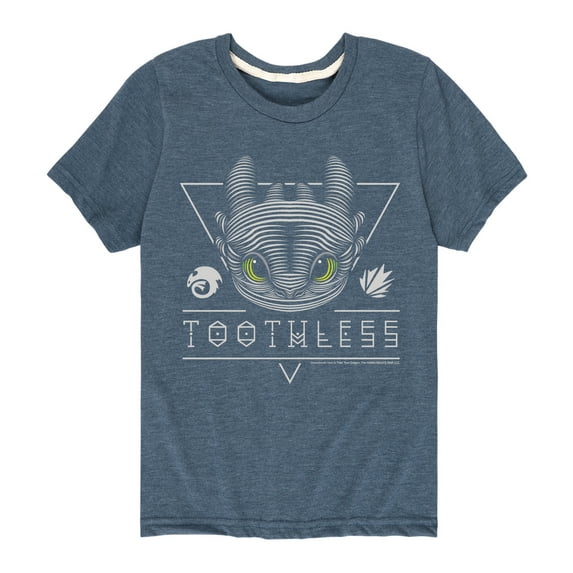 How to Train Your Dragon - Toothless Line Art - Toddler And Youth Short Sleeve Graphic T-Shirt