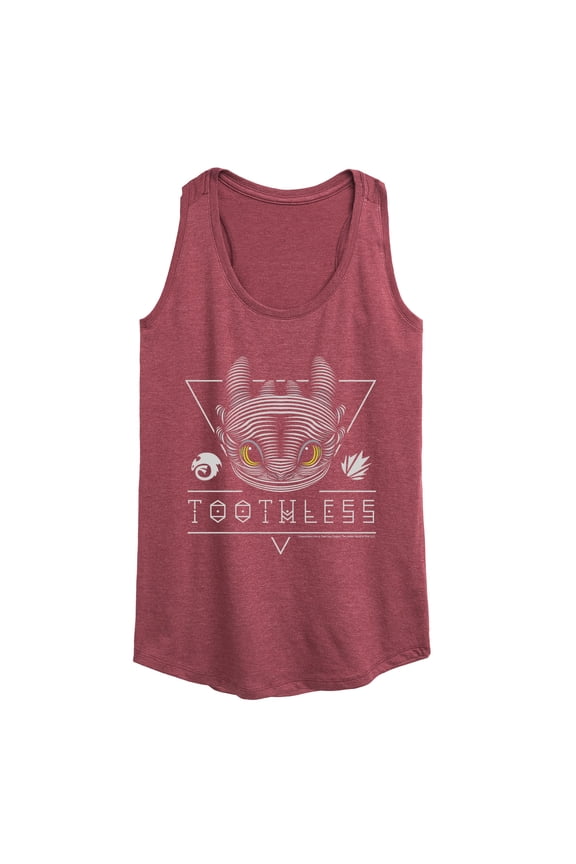 - Toothless Line Art - Women's Racerback Tank Top