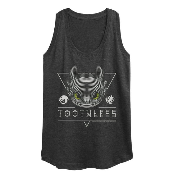 How to Train Your Dragon - Toothless Line Art - Women's Racerback Tank Top