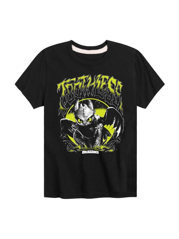 - Toothless Metal Boys' Short Sleeve Graphic T-Shirt
