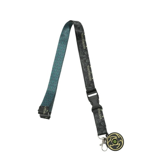 How to Train Your Dragon Toothless Nature Art Black 22" Lanyard