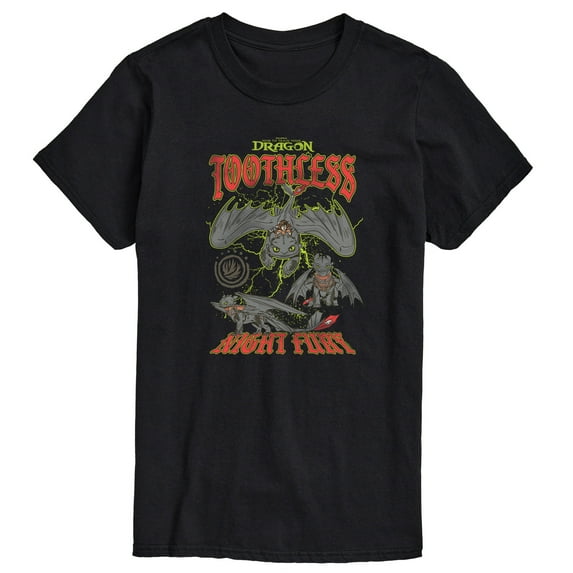 How to Train Your Dragon - Toothless Night Fury - Men's Short Sleeve Graphic T-Shirt