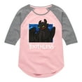 thumbnail image 1 of How to Train Your Dragon - Toothless Stars - Toddler And Youth Girls Raglan Graphic T-Shirt, 1 of 5