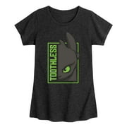 HOW TO TRAIN YOUR DRAGON - Toothless - Toddler & Youth Girls Short Sleeve Graphic T-Shirt