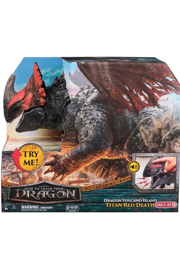 How to Train Your Dragon Volcano Island Titan Red Death Deluxe Action Figure 06470