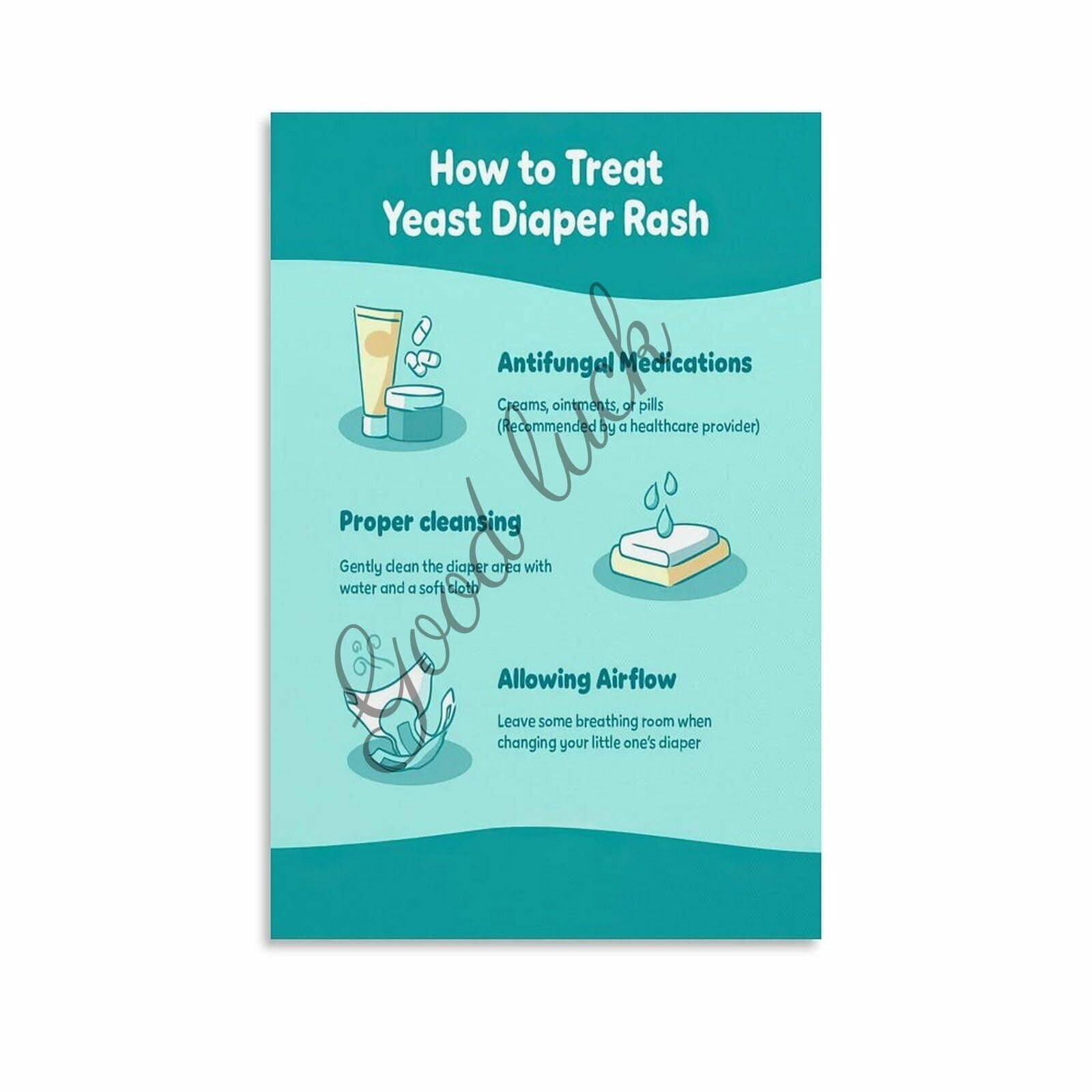 How to Treat Yeast Diaper Rash Identification&Care Poster Parenting ...