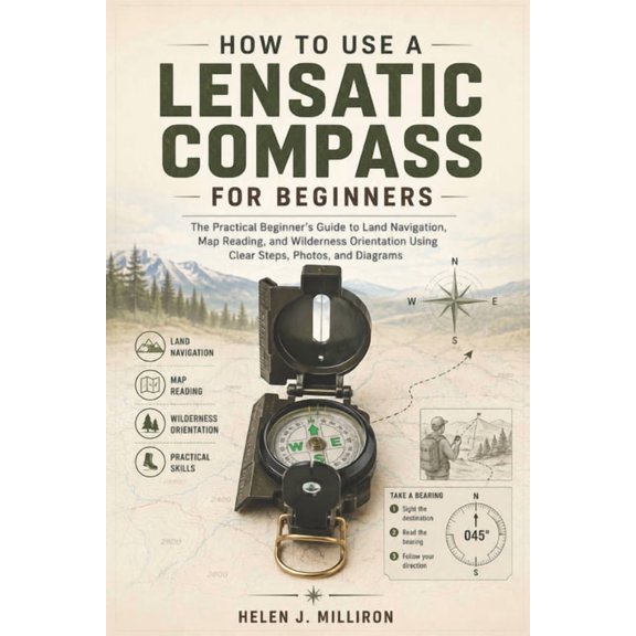 How to Use a Lensatic Compass for Beginners: The Practical Beginner's Guide to Land Navigation, Map Reading, and Wildern, (Paperback)